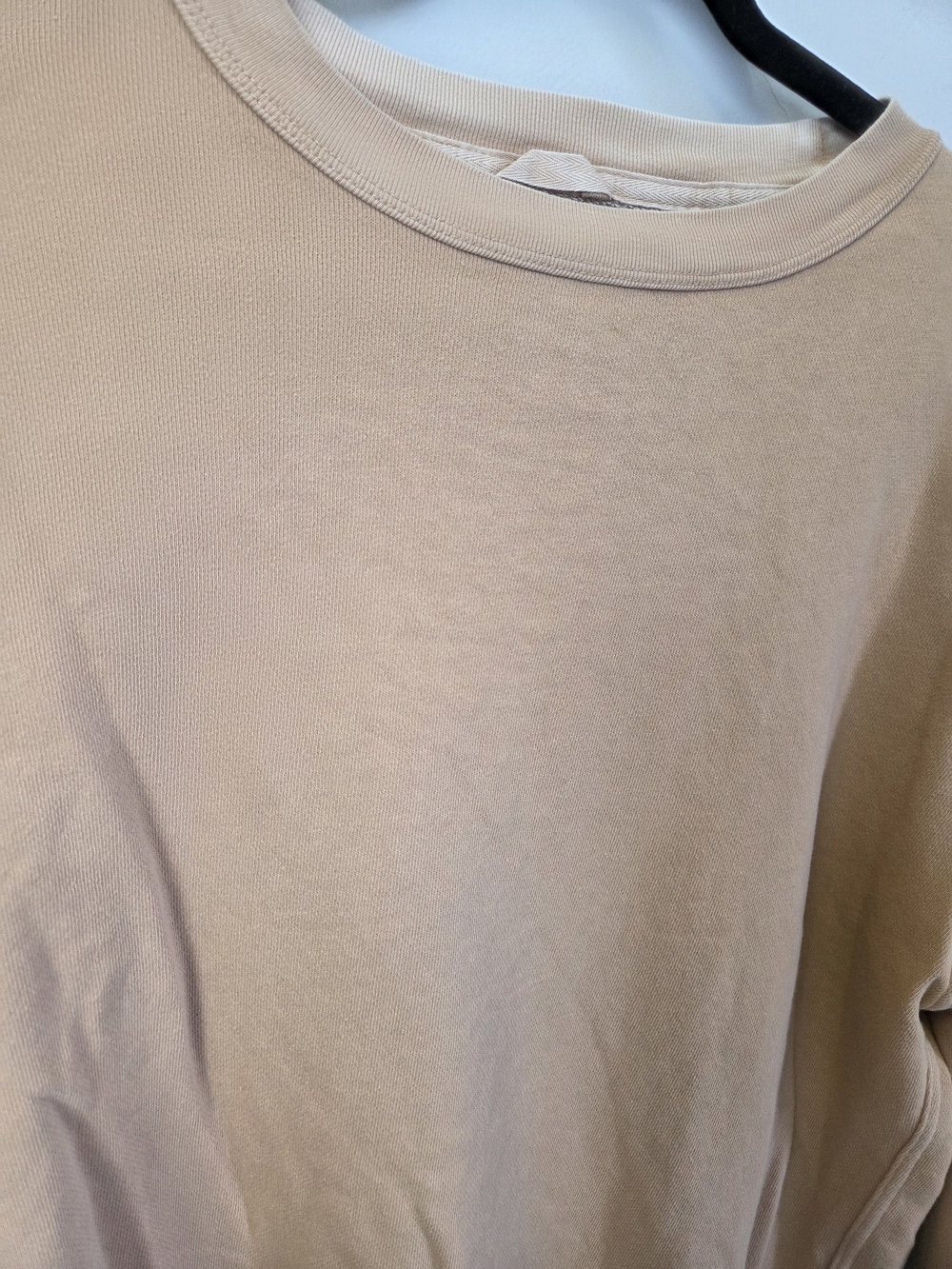 aerie Washed Cozy Peach Crewneck Pullover - Picture 5 of 9